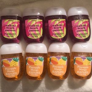Bath & Body Works WAIKIKI BEACH COCONUT & PINEAPPLE MANGO Pocketbac Lot of 8